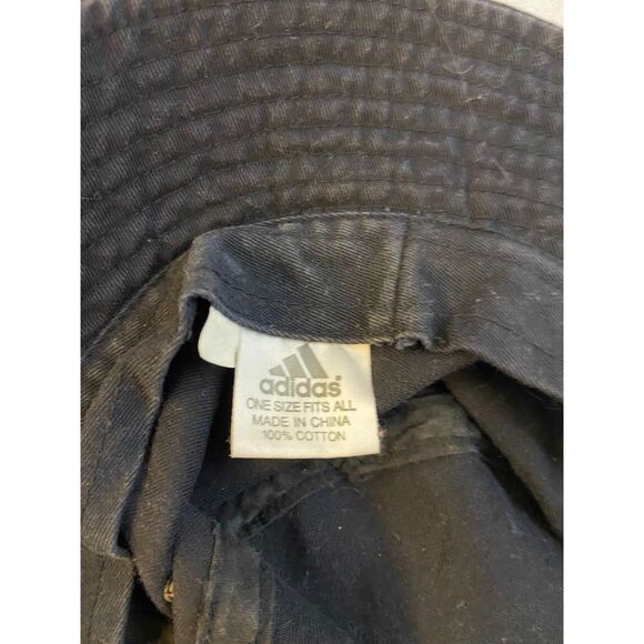 Adidas bucket hat cap black OS 100 cotton Fishing - Picture 3 of 4